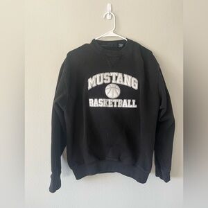 Mustang Black Crewneck Sweater